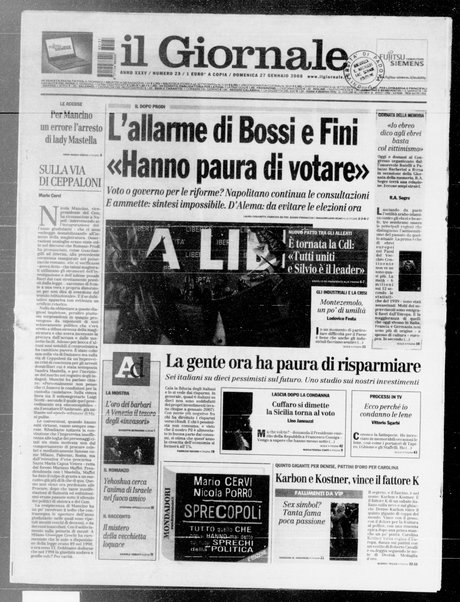 Il giornale : quotidiano del mattino